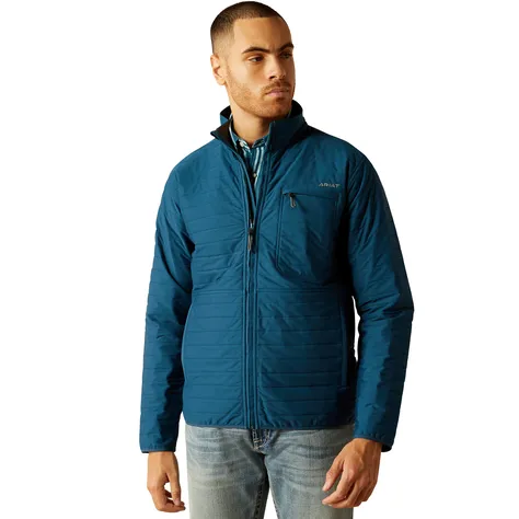 Ariat Men's Wylie Full Zip Long Sleeve Jacket- Blue
