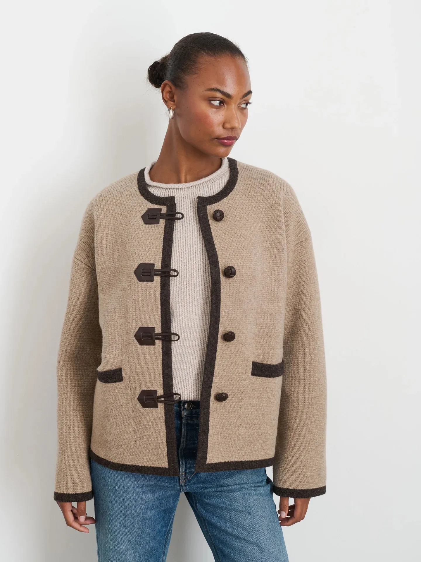 Aubrey Sweater Jacket in Merino Wool