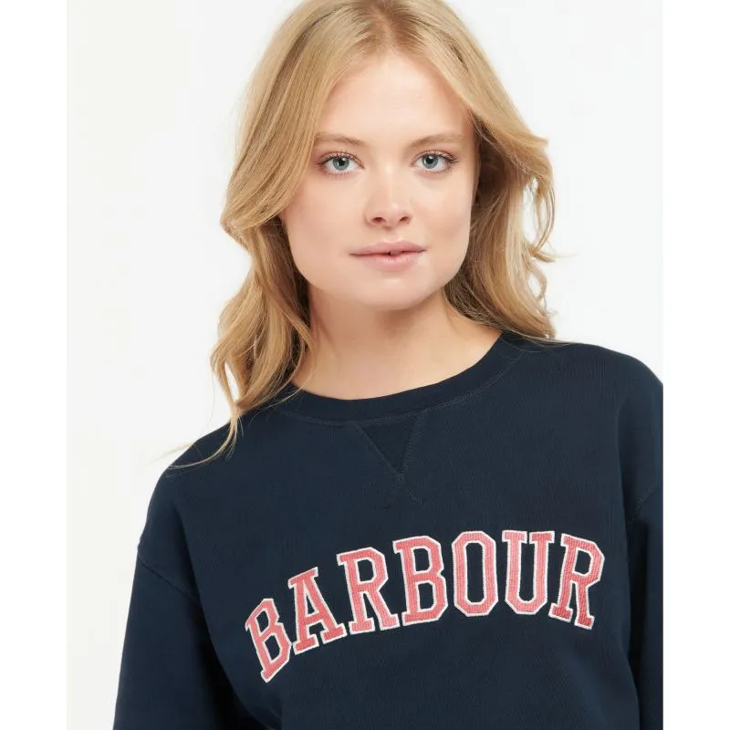 Barbour Northumberland Ladies Crew Neck Sweatshirt - Navy