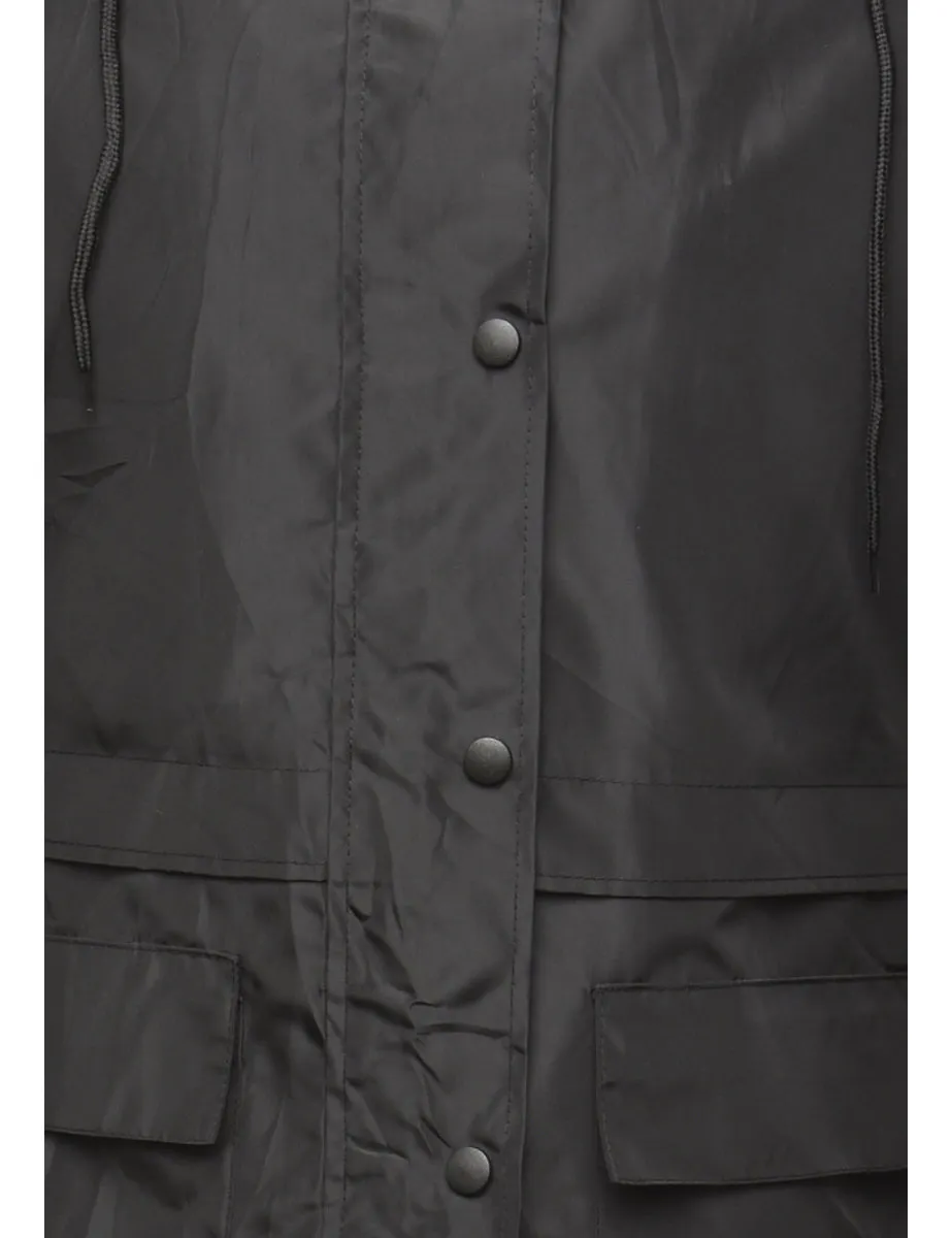 Black Hooded Jacket - S