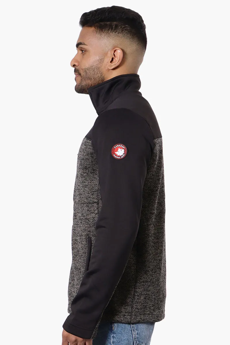 Canada Weather Gear Zip Up Fleece Lightweight Jacket - Black