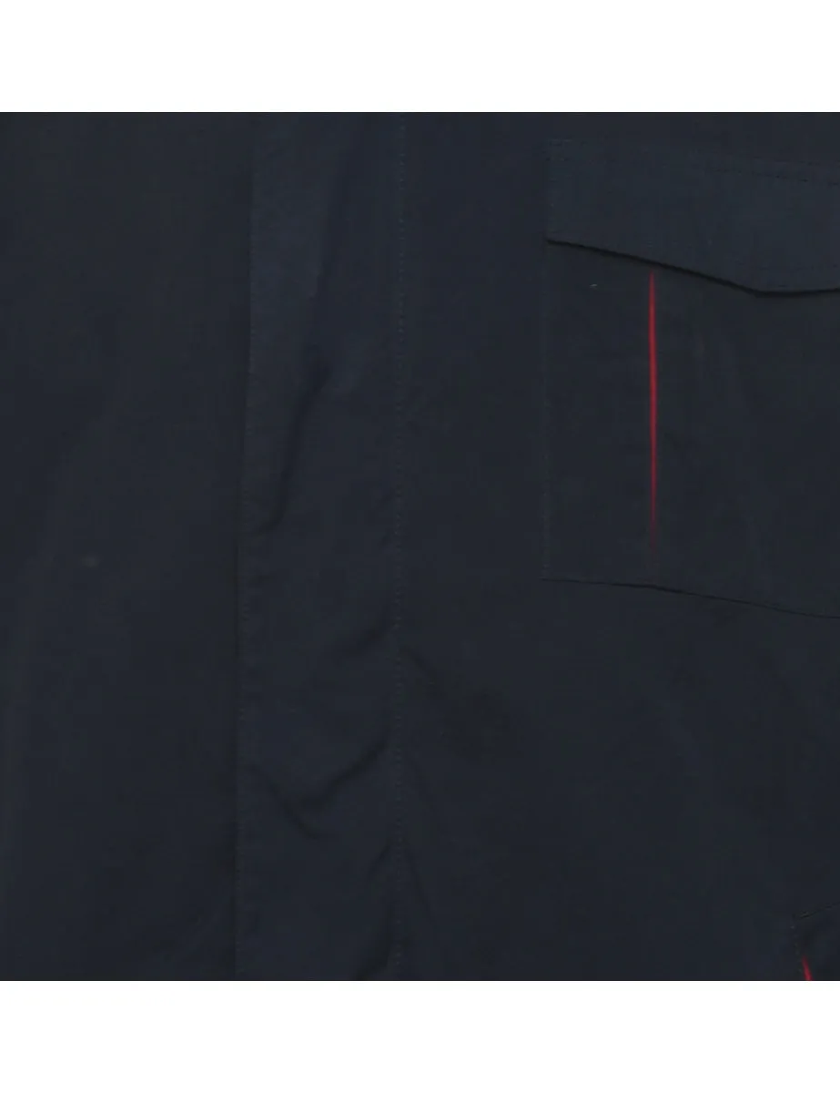 Chaps Navy Zip-Front Jacket - L