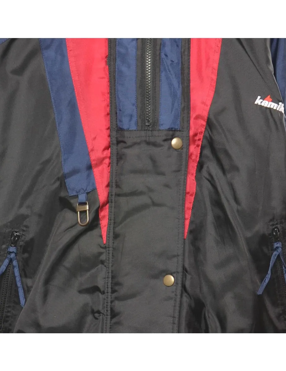 Contrast Panel Ski Jacket - L