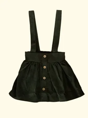Corduroy Suspender Skirt