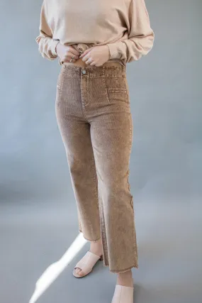 Dara Corduroy Pants Brown