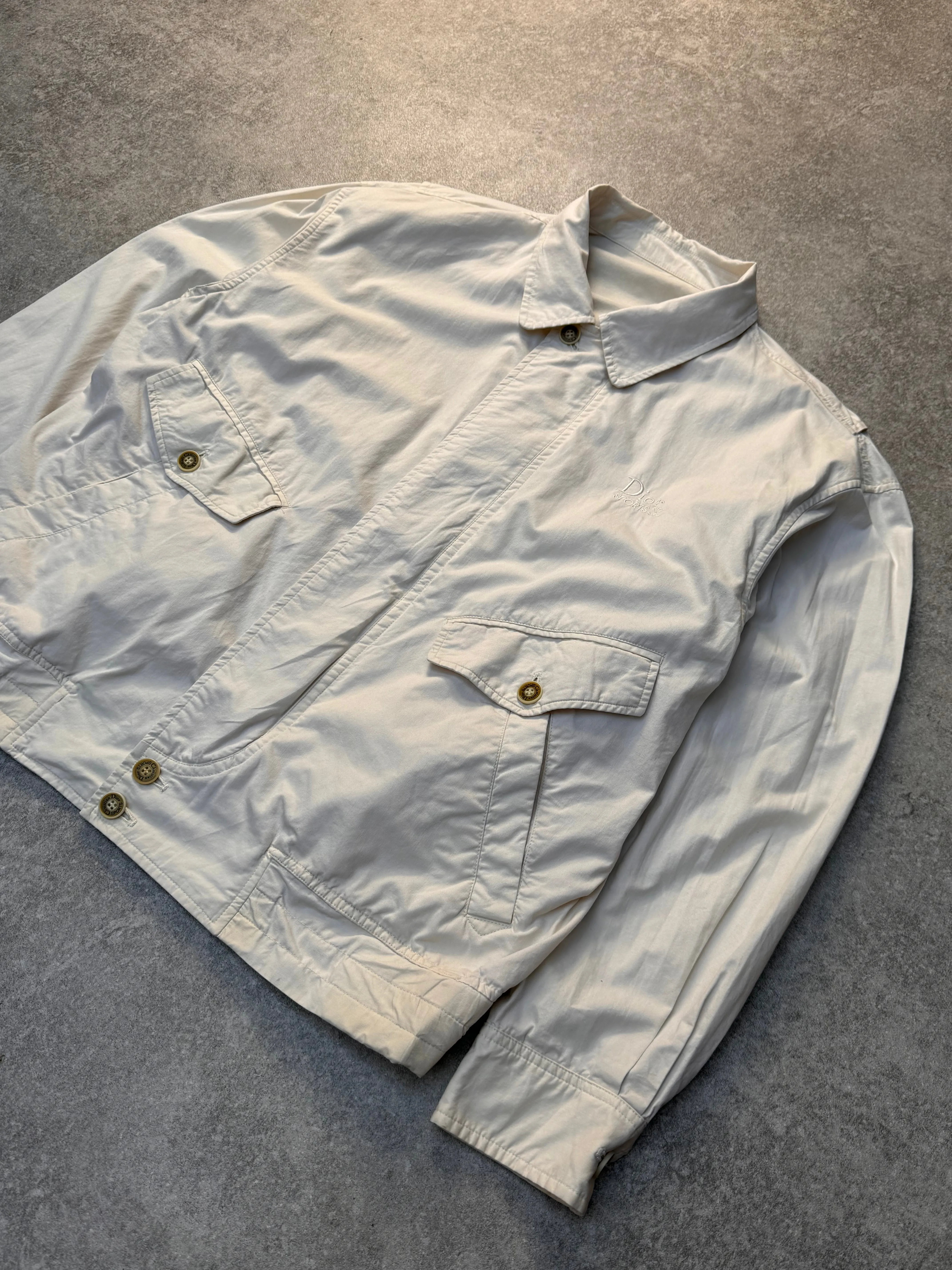 Dior Sport Cream Cotton Lightweight Jacket