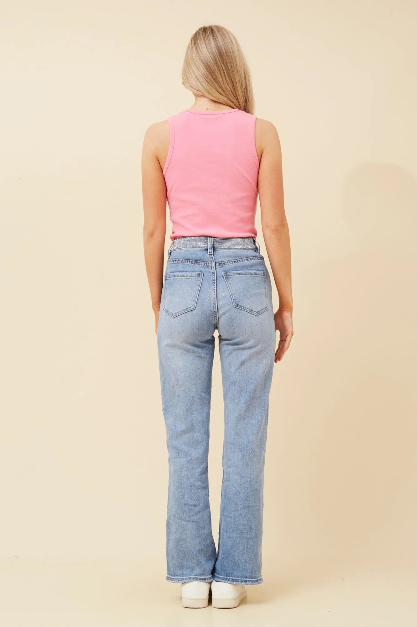FABIENNE DIAMANTE DENIM PANTS