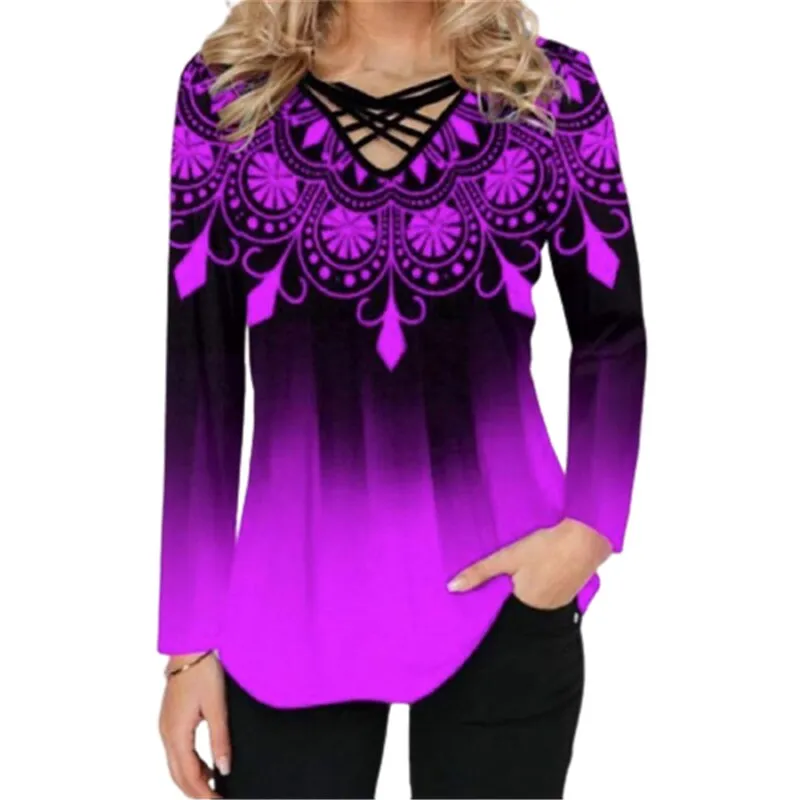 FashionSierra - Long Sleeve Casual T-Shirts