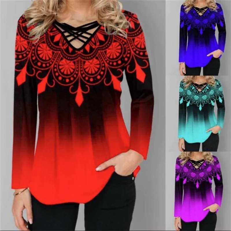 FashionSierra - Long Sleeve Casual T-Shirts