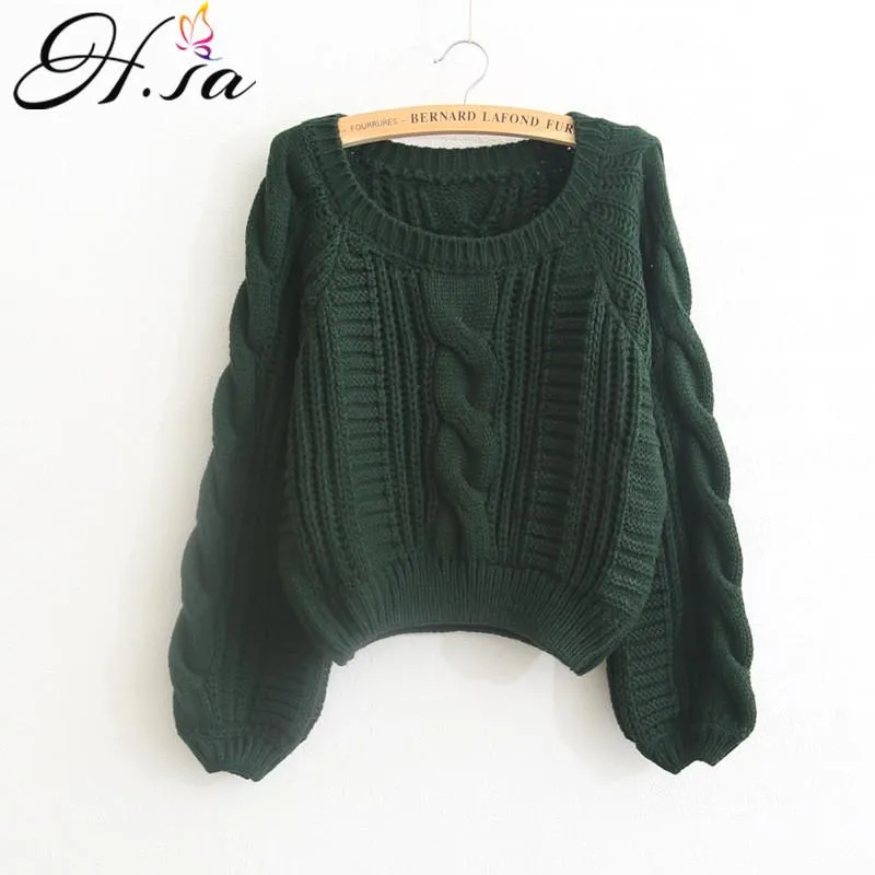 Femininas Women Pull Sweaters New Yellow Sweater Jumpers Candy Color Harajuku Chic Short Sweater