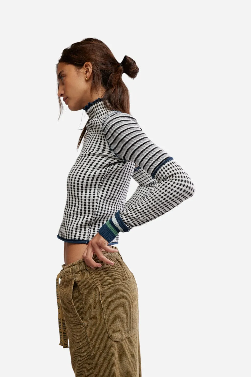 Free People Gamer Cuff in Ivory Combo