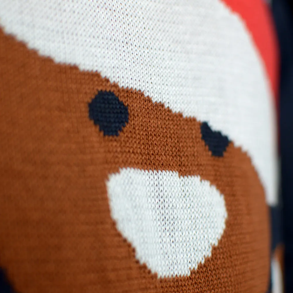 Gingerbread Couple's Blue Ugly Christmas Sweater