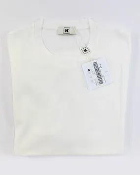 Kired Kiton Cotton T-Shirt White Crêpe EU 50/ M SALE