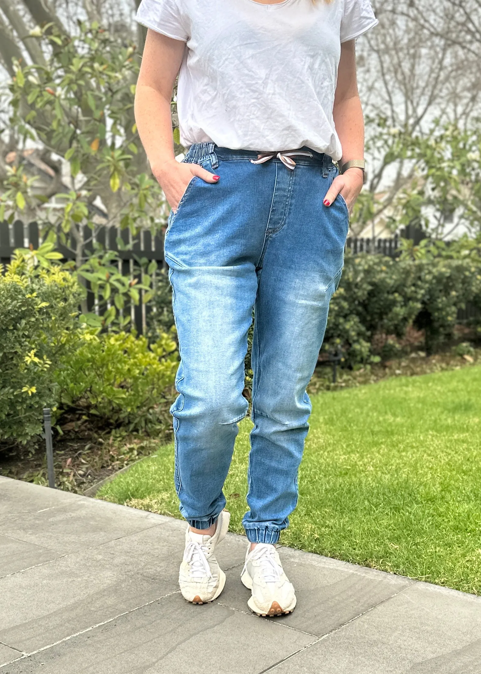 Libby Denim Jogger - Vintage Blue