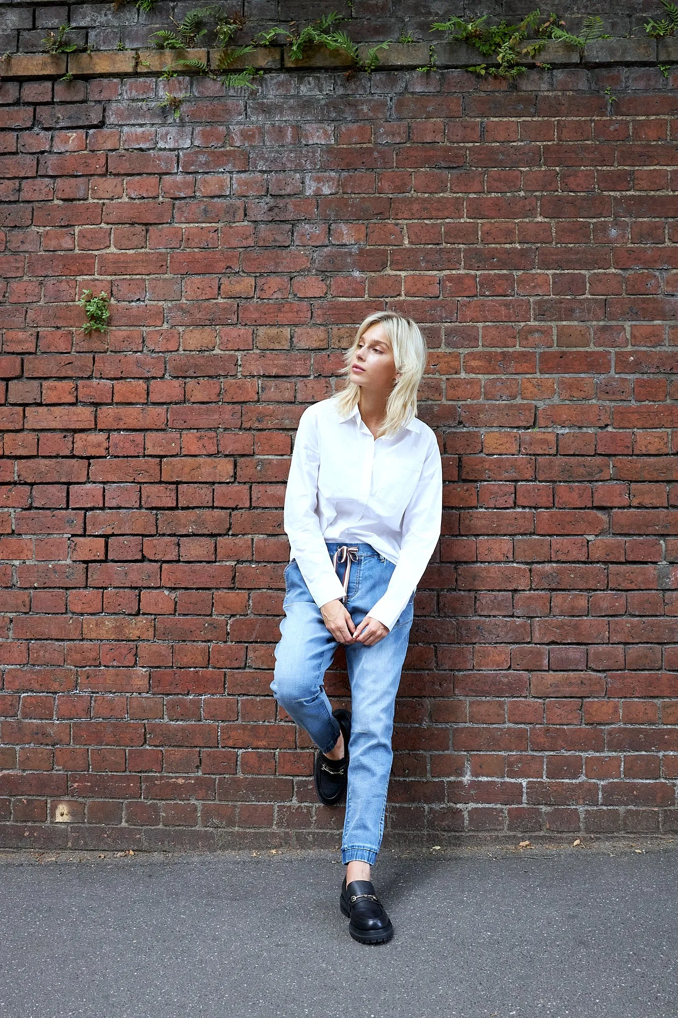 Libby Denim Jogger - Vintage Blue