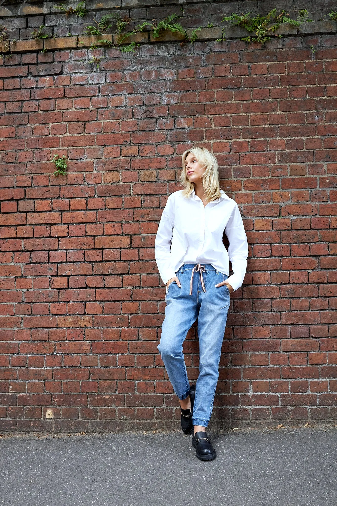 Libby Denim Jogger - Vintage Blue