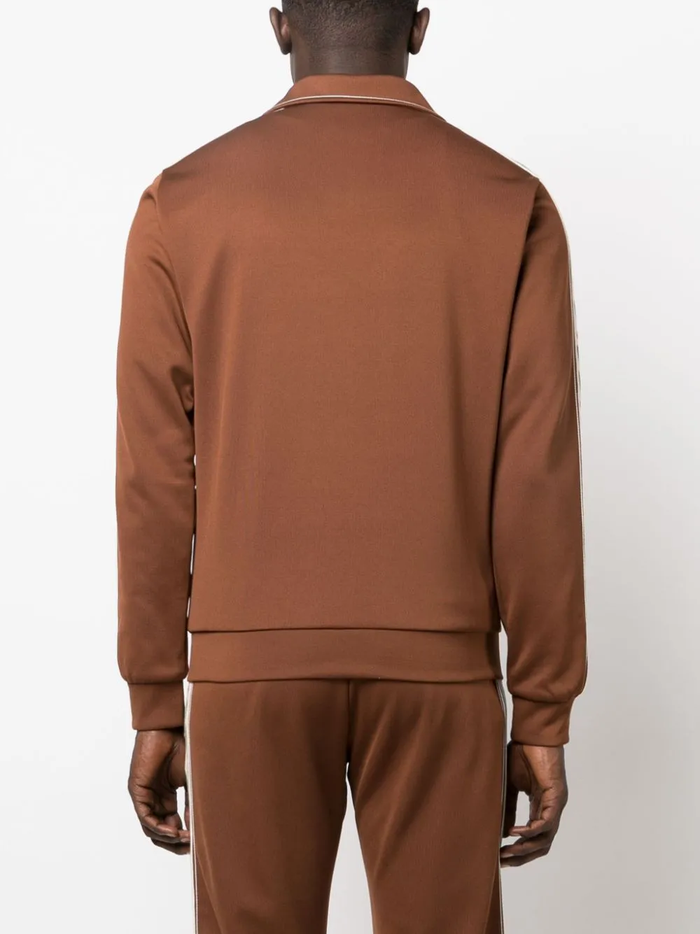 logo-patch zip-up jacket