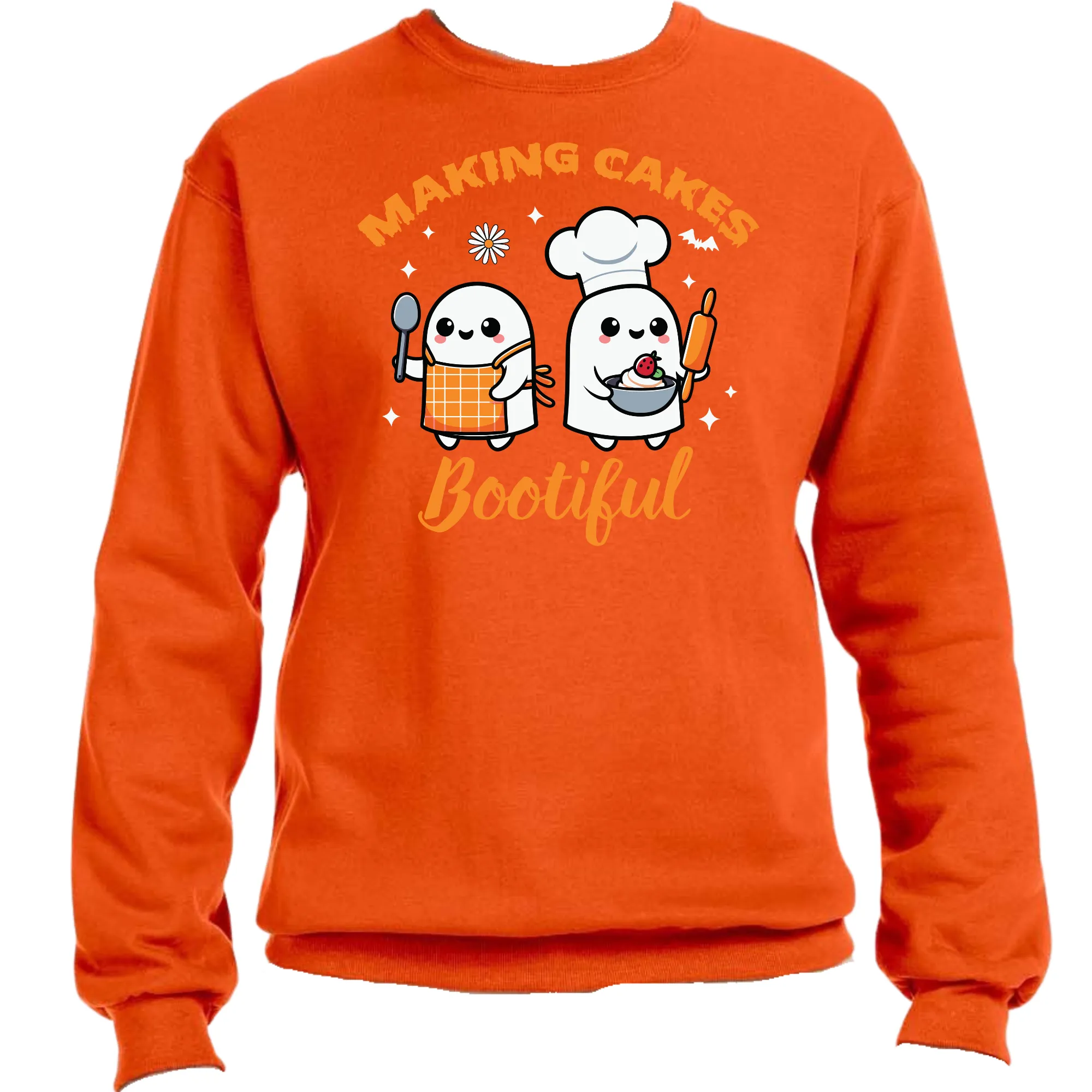 Making Cakes Bootiful Halloween Sweatshirt | Easy Ready-to-Press, Custom Baking-Themed Apparel