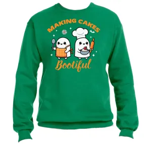 Making Cakes Bootiful Halloween Sweatshirt | Easy Ready-to-Press, Custom Baking-Themed Apparel