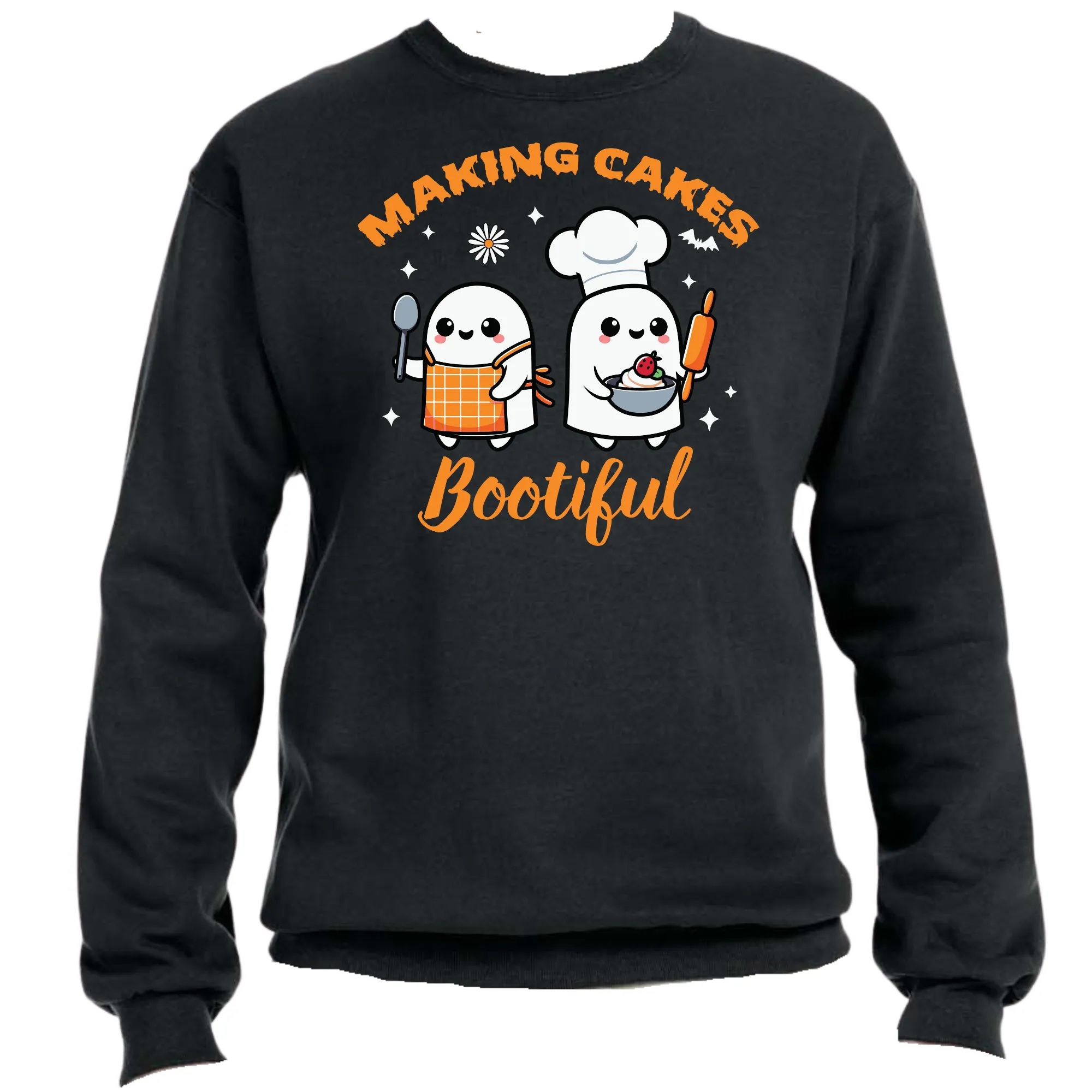 Making Cakes Bootiful Halloween Sweatshirt | Easy Ready-to-Press, Custom Baking-Themed Apparel
