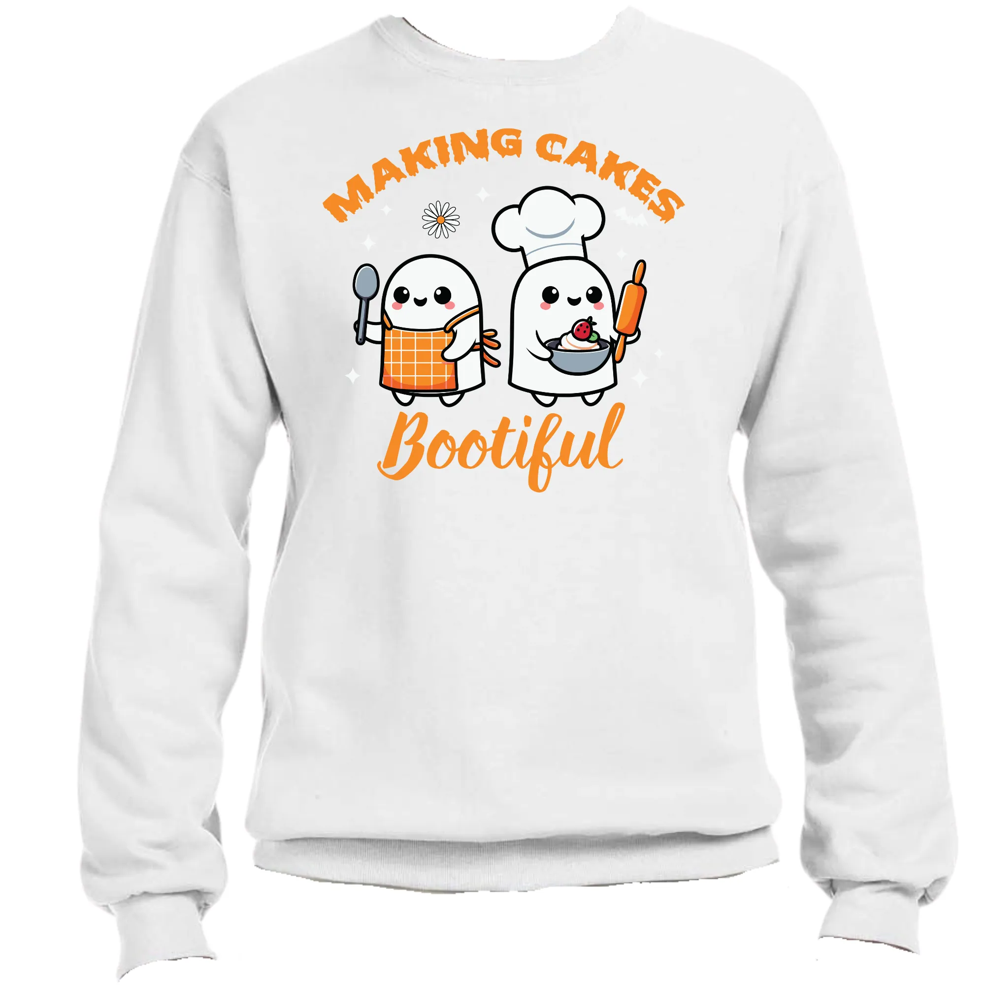 Making Cakes Bootiful Halloween Sweatshirt | Easy Ready-to-Press, Custom Baking-Themed Apparel