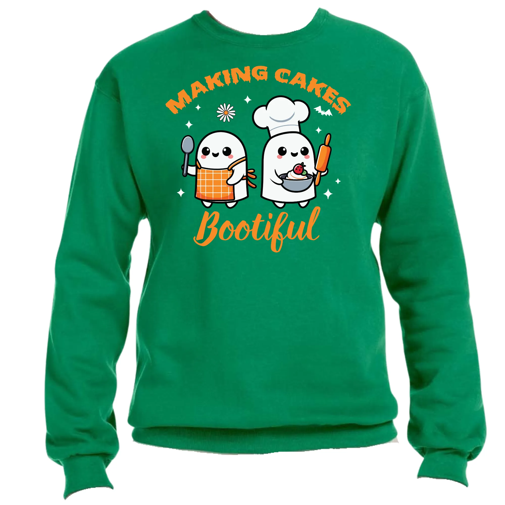Making Cakes Bootiful Halloween Sweatshirt | Easy Ready-to-Press, Custom Baking-Themed Apparel