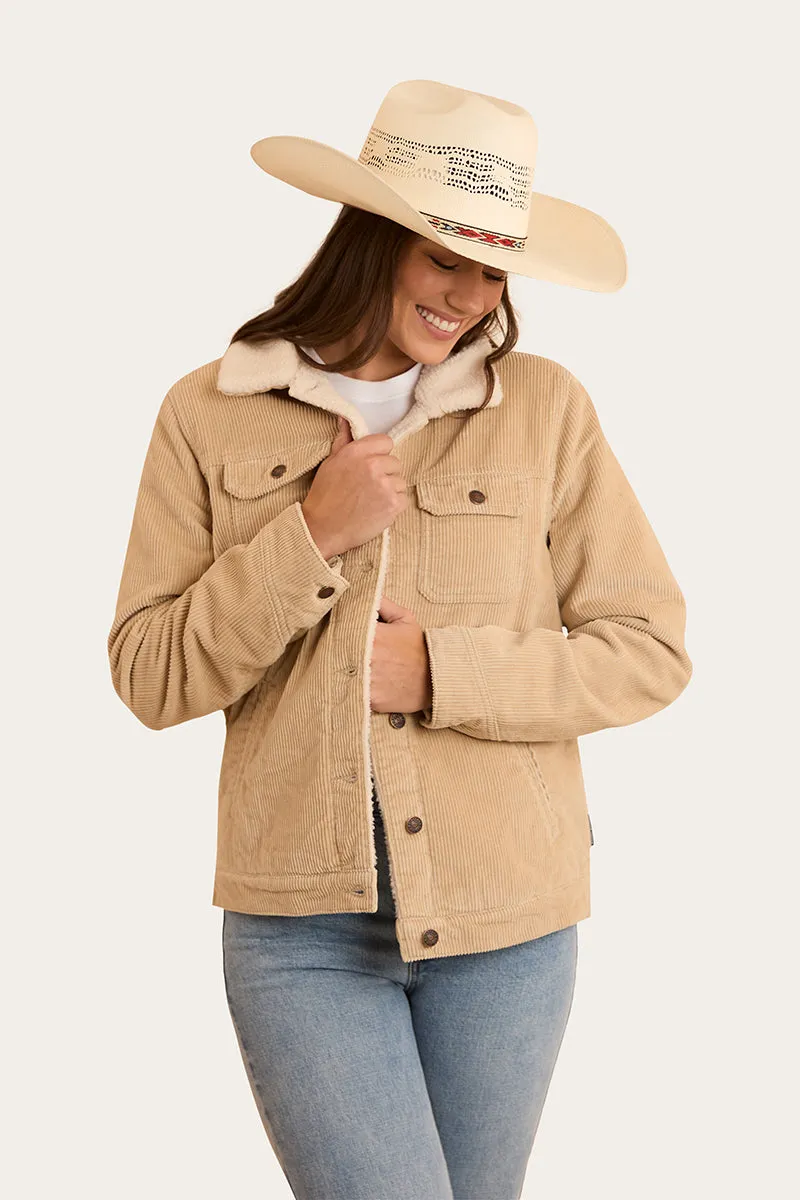Mayfield Womens Cord Jacket - Dark Sand