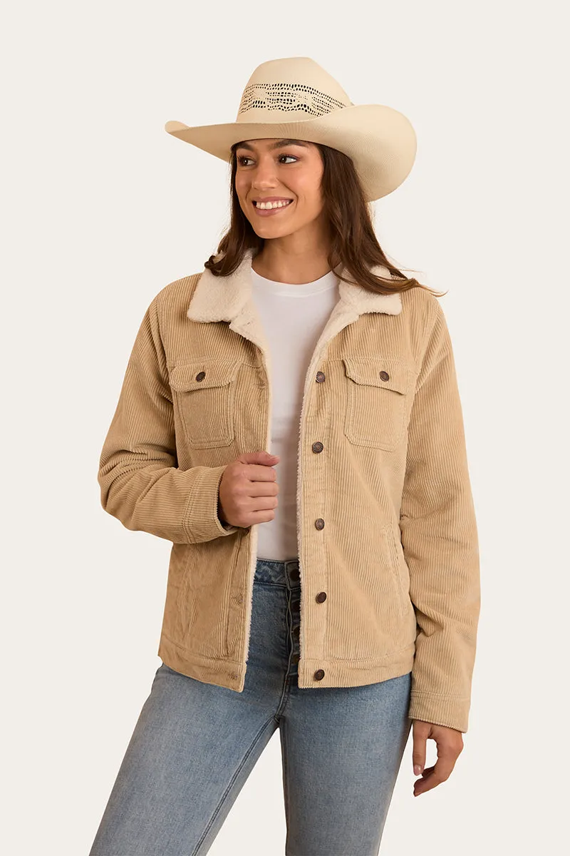 Mayfield Womens Cord Jacket - Dark Sand