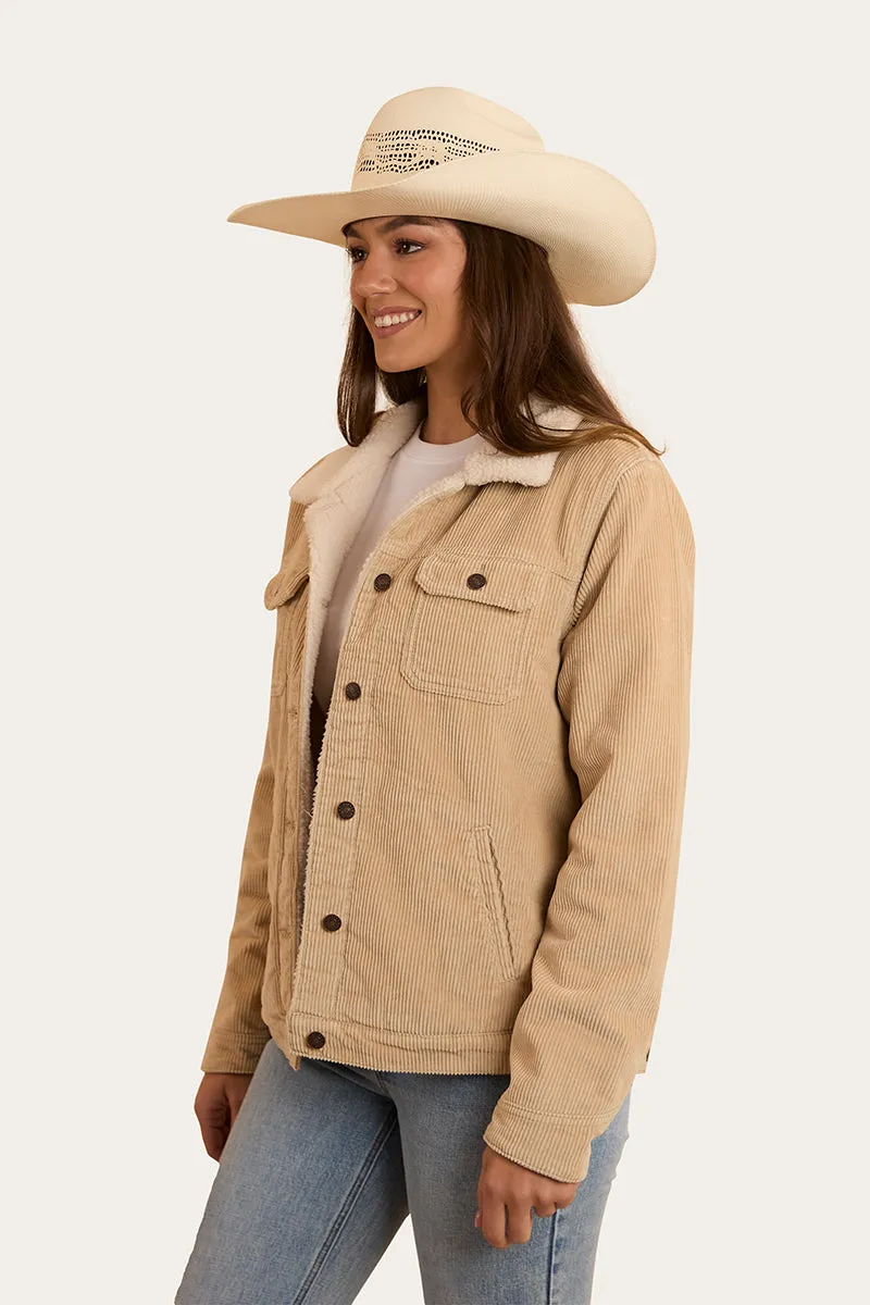 Mayfield Womens Cord Jacket - Dark Sand