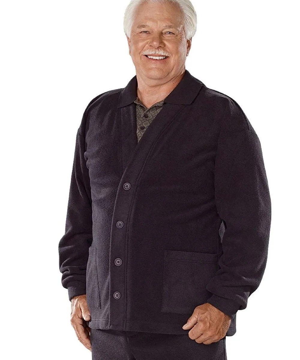 Men's Adaptive Soft Fleece Cardigans