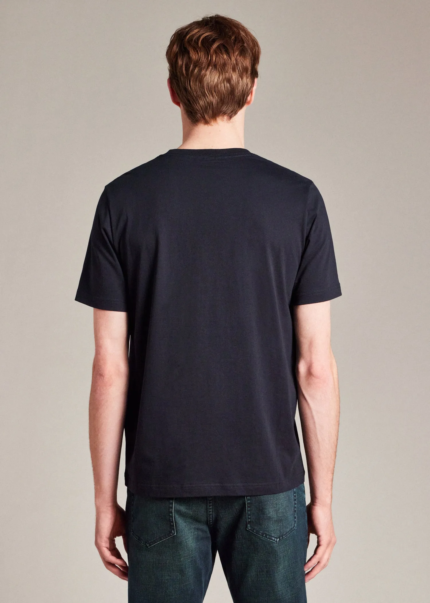 Men's Paul Smith Navy Short Sleeve Reg Fit Zebra T-Shirt