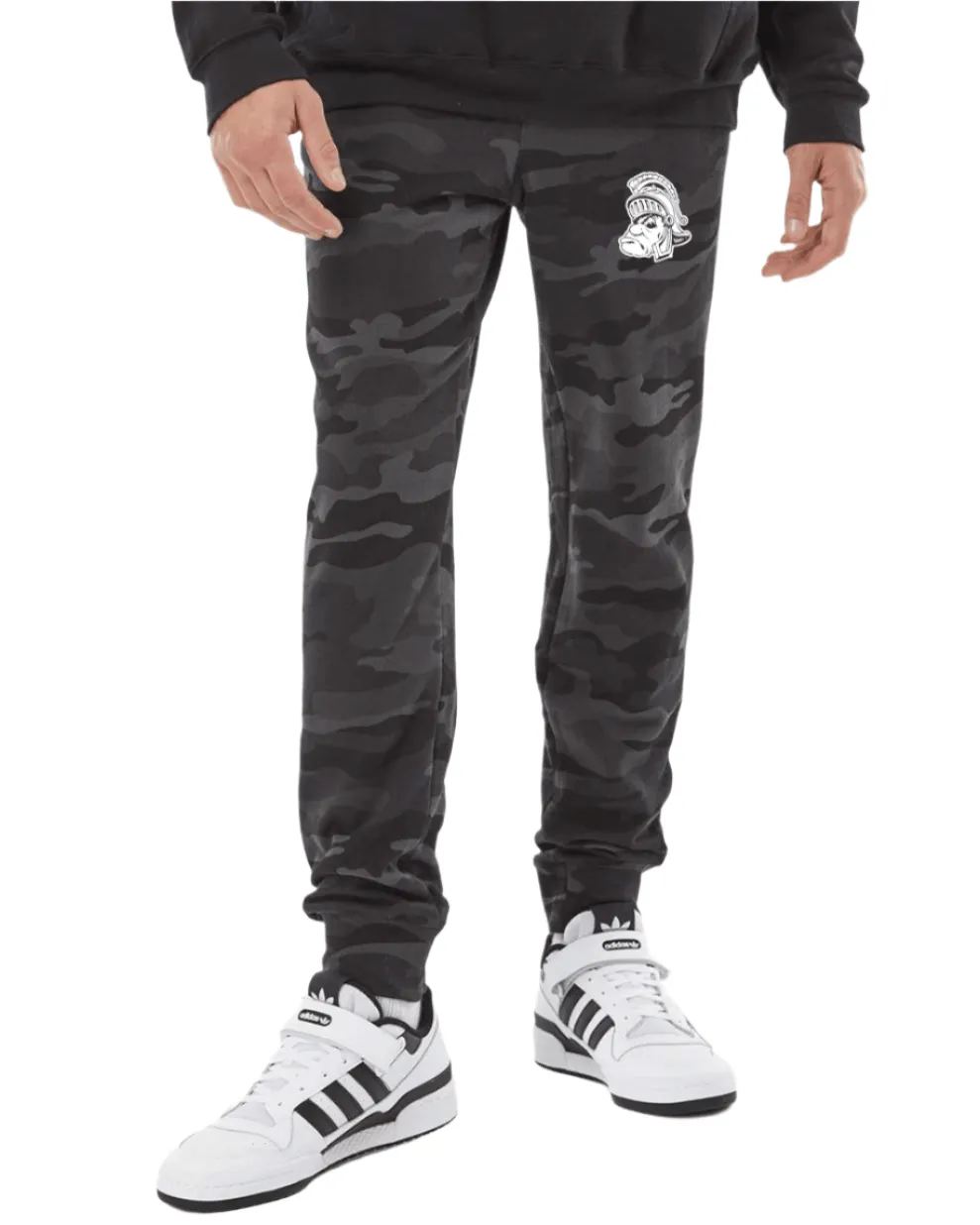 MSU Gruff Sparty Black Camo Sweatpants