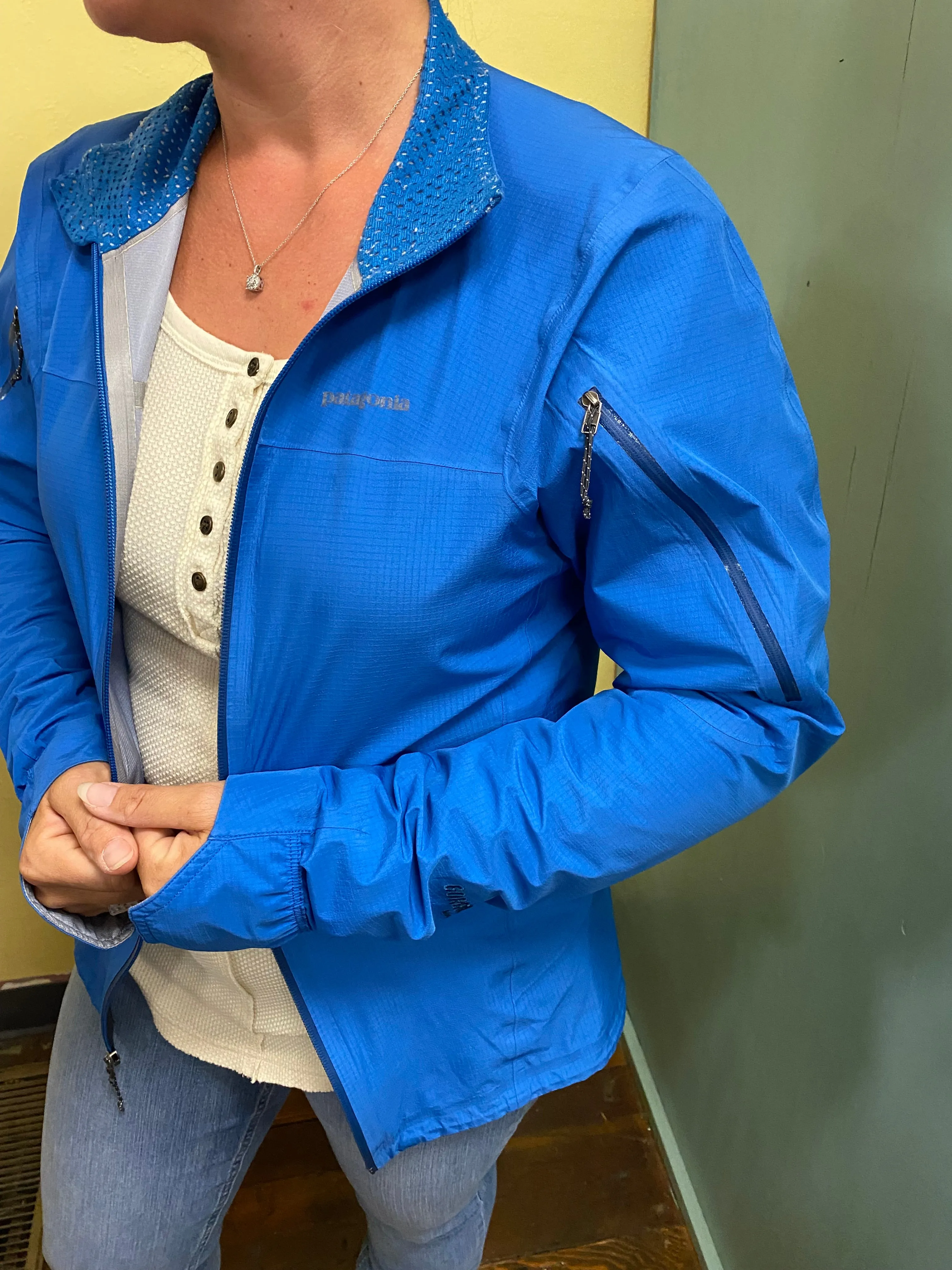 Patagonia blue Jackets/Coats, medium