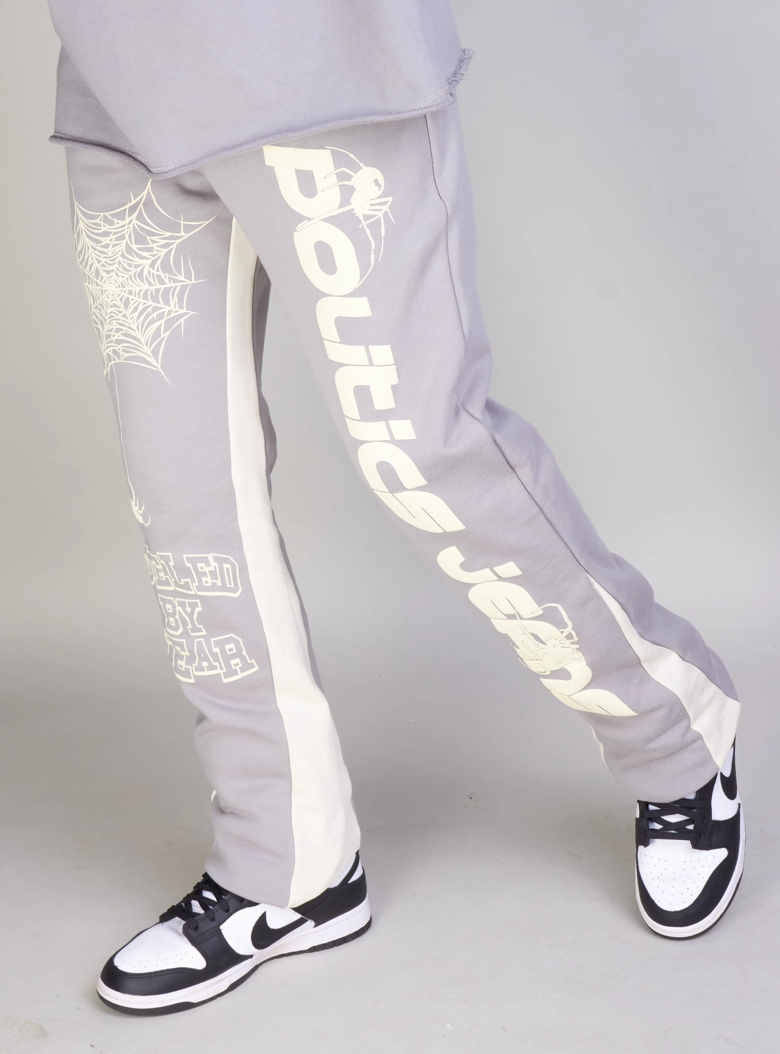 Politics Sweatpants - Isaacs - Grey And Cream  - 702