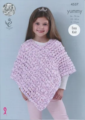 Ponchos in King Cole Yummy (4537)
