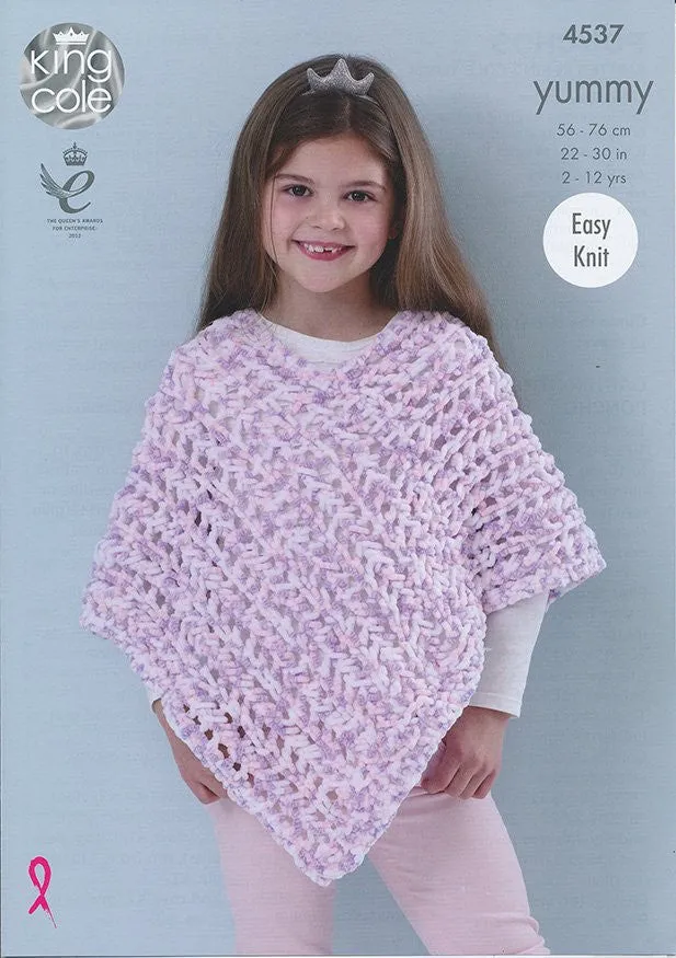 Ponchos in King Cole Yummy (4537)