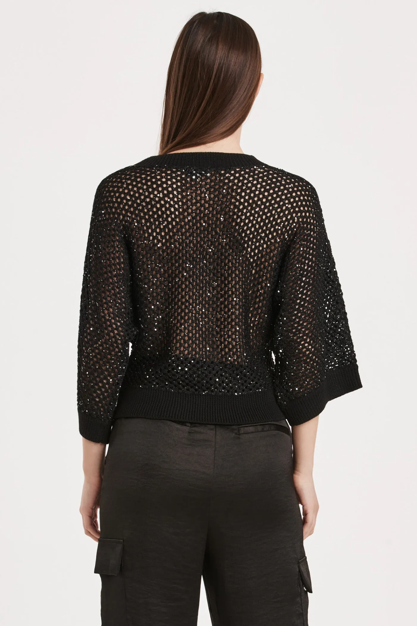 ROSALIA SWEATER BLACK SEQUIN