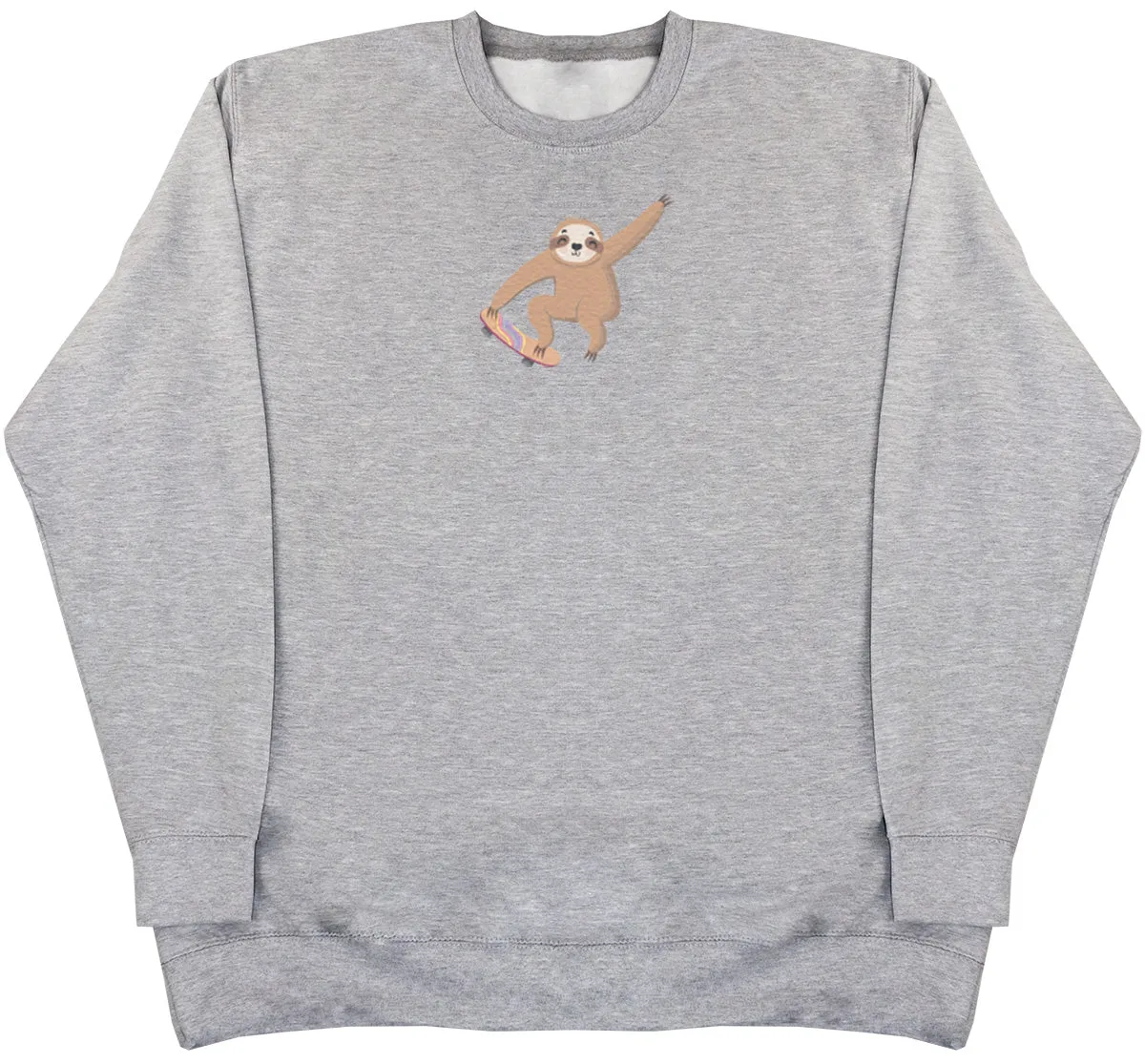 Skating Sloth - Kids Oversized Comfy Sweater