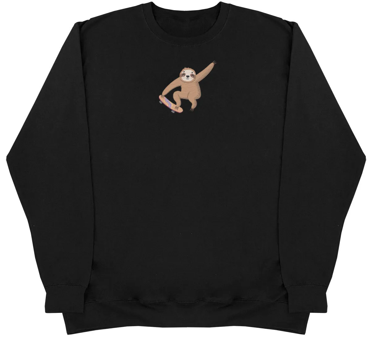 Skating Sloth - Kids Oversized Comfy Sweater