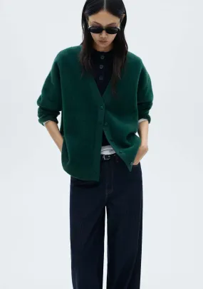 Soft finished cardigan - Dark Blue