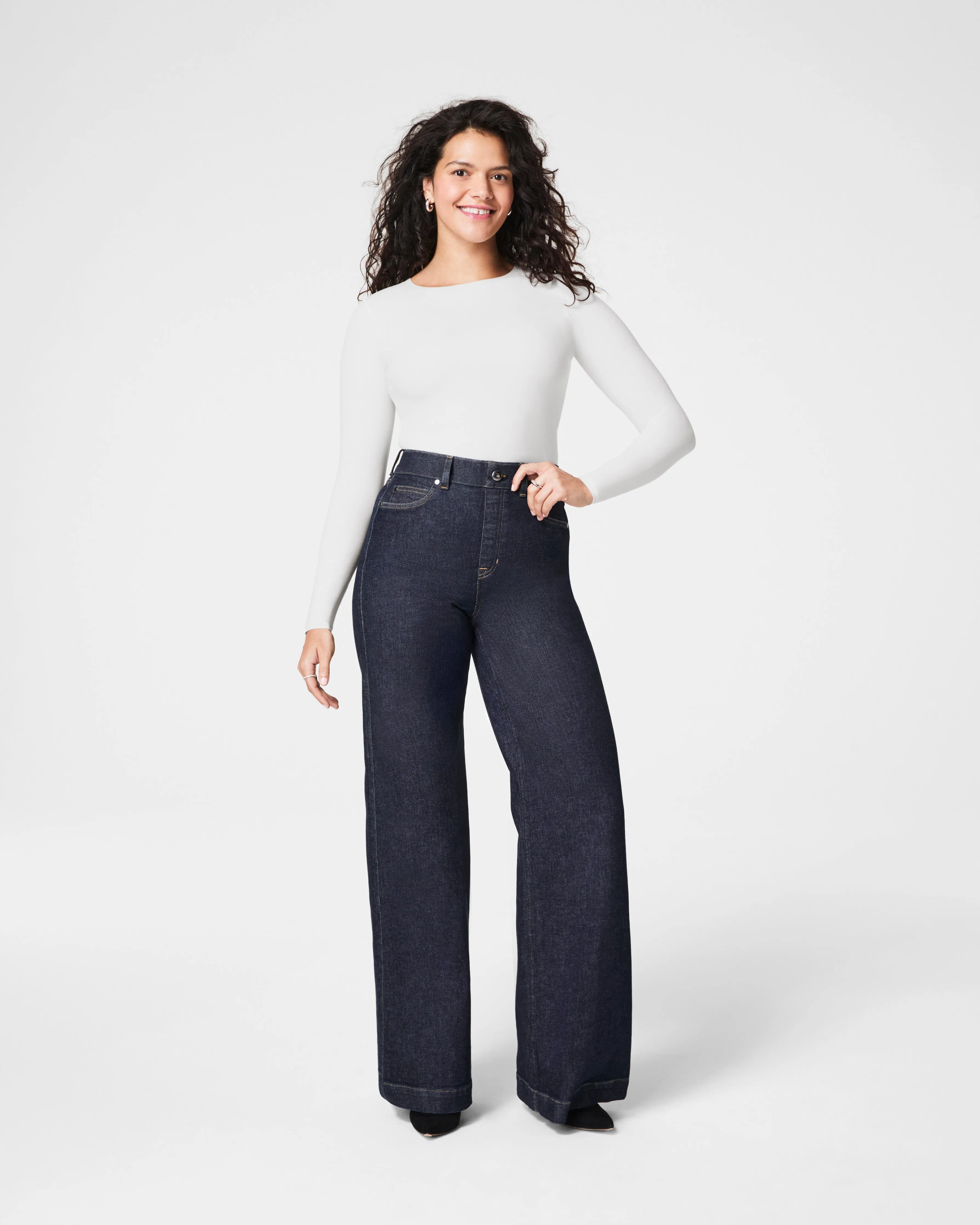 SPANX® Fit-To-You Long Sleeve Crew Neck Top
