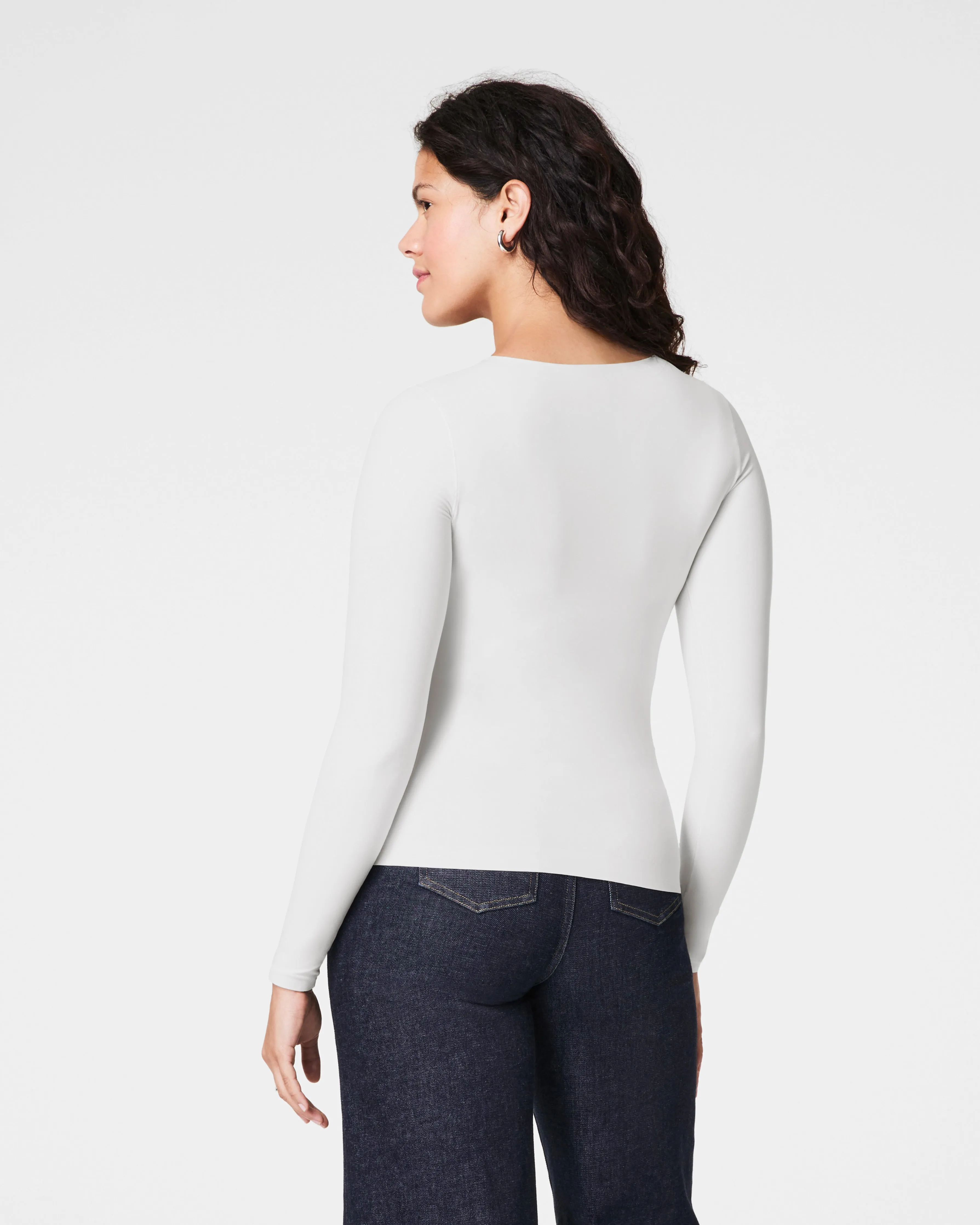 SPANX® Fit-To-You Long Sleeve Crew Neck Top
