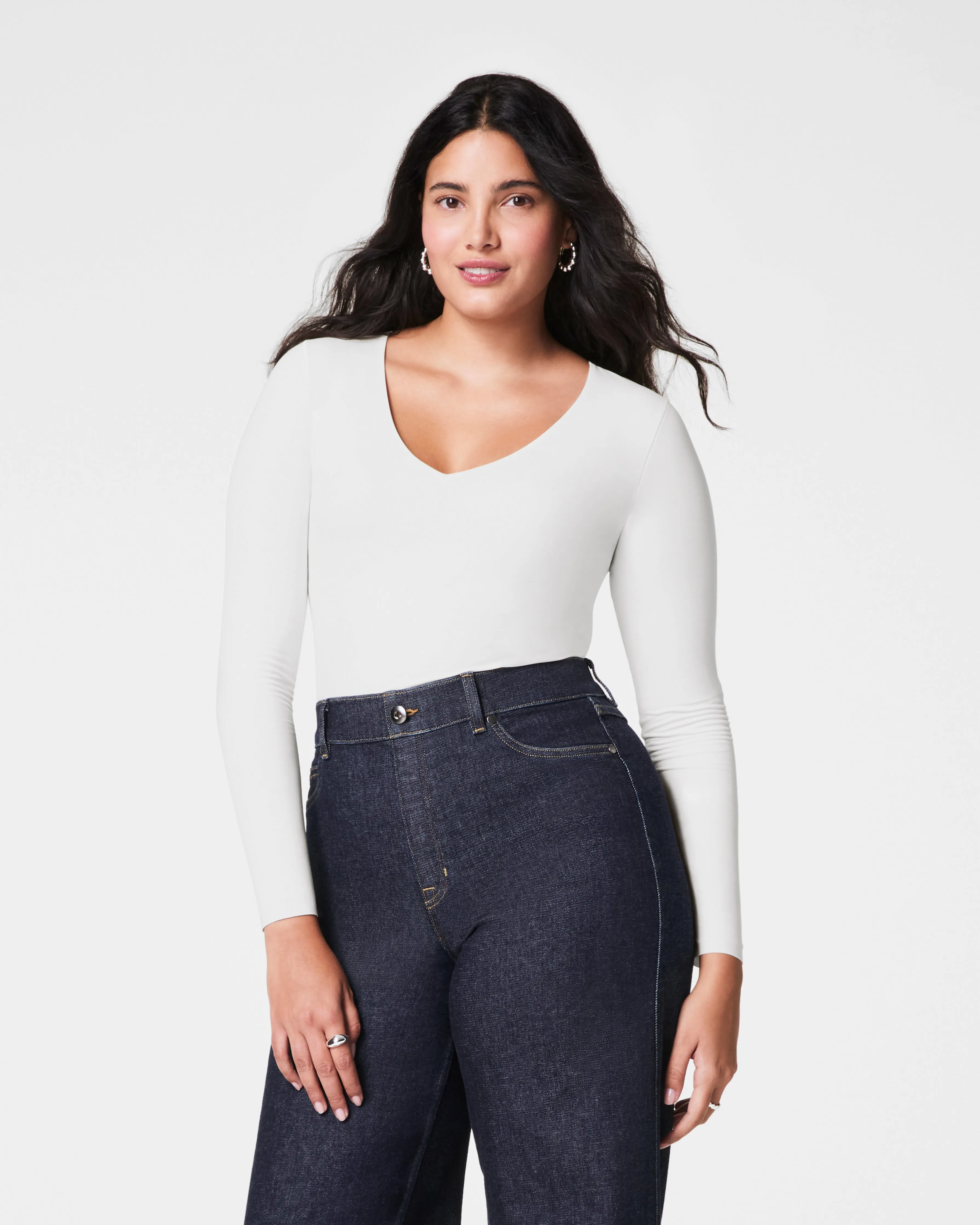 SPANX® Fit-To-You Long Sleeve V-Neck Top