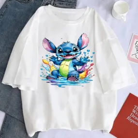 Stitch Cartoon Graphic T-shirt