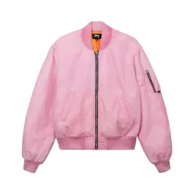 Stüssy Dyed Nylon Bomber - Pink