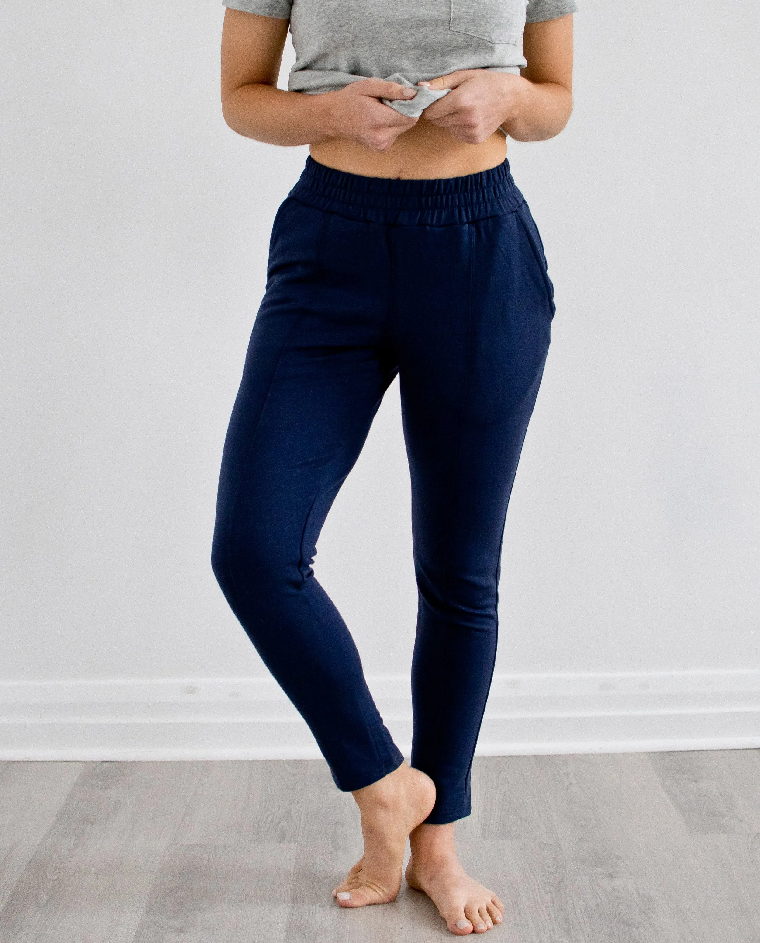 The French Terry Trouser Sweatpant in Navy